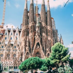 The Sagrada Família: is an iconic basilica in Barcelona, Spain, designed by architect Antoni Gaudí, known for its unique architecture.