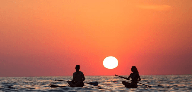 Experiencia de paddle surf en la playa de Los Cristianos